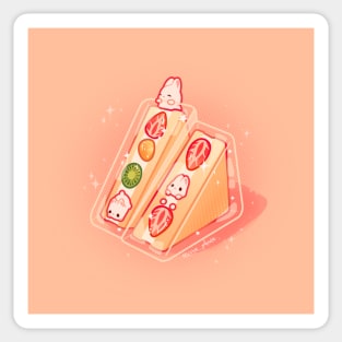 Fruit Bunny Sandwiches Sticker